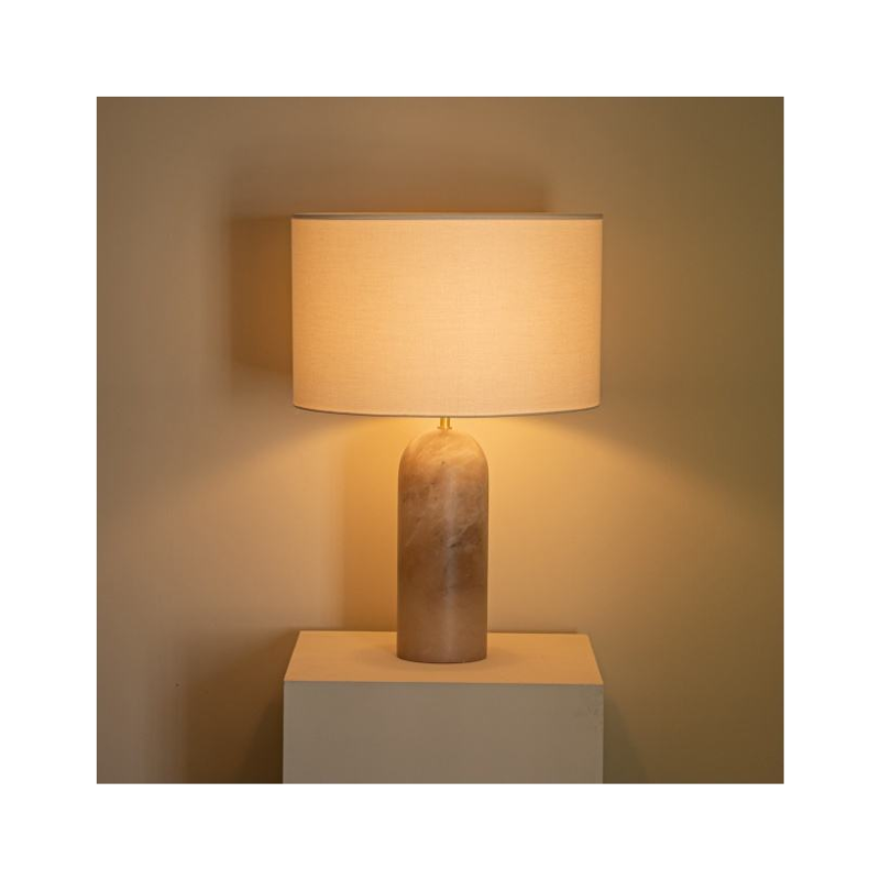 Alabaster Monolith Table Lamp